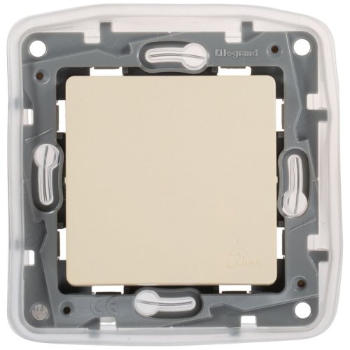 Переключатель без рамки Legrand Etika 1-кл. проходной IP44 слоновая кость фото Переключатель без рамки Legrand Etika 1-кл. проходной IP44 слоновая кость картинка